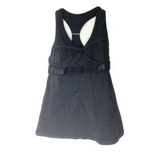 Lululemon Size 4 Black Tank Top Yoga Athleisure